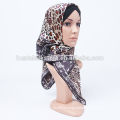 2014 New Design pure silk printed muslim headwear